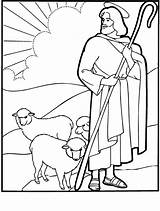 Shepherd Shepherds Mercy Divine Cristianos Easter Pastore Shephard Getcolorings sketch template
