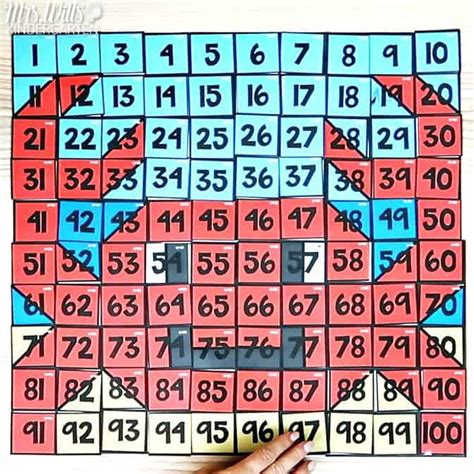 hundreds chart puzzles    year    sample