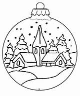Ornaments Weihnachts Ausmalen Zeichnen Boule Stempel Kerstbal Kerst Kerk Schneekugel sketch template