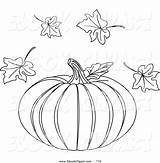 Pumpkin Leaf Drawing Paintingvalley sketch template