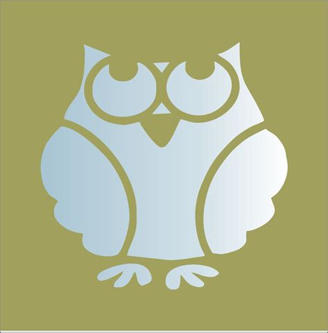owl reusable stencil owl   sizes  create owl
