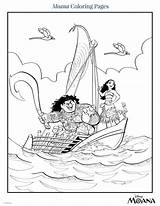 Coloring Moana Pages Disney Visit Family sketch template