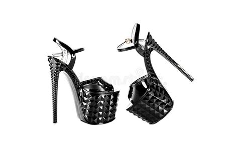 Striptease Shoes High Heeled Shoes Strips Of Three For Poledance