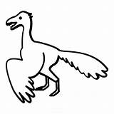 Archaeopteryx Littile Dinosaurs Bird Coloringpagesonly sketch template