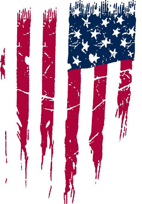 vertical american flag transparent background