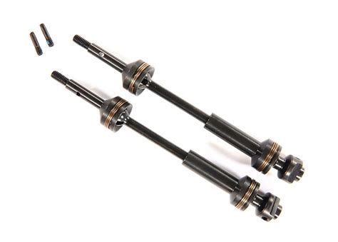 traxxas extreme heavy duty steel splined driveshafts   hoss  vxl rc car action