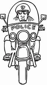 Colorare Poliziotto Disegno sketch template