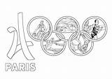 2024 Paris Olympic Coloring Games Drawing Rings Sport Pages Logo Olympics Sports Summer Kids Getdrawings Color Getcolorings Children Simple Adult sketch template