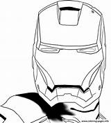 Iron Man Casque Coloring Superheros Pages Printable sketch template