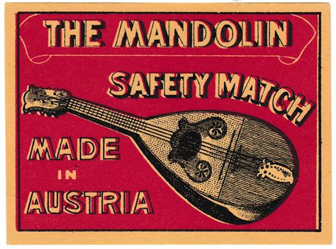 mandolins british matchbox label  bookmatch society