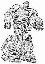 Ironhide Transformers sketch template