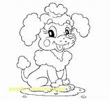 Poodle Coloring Pages Pink Getcolorings sketch template