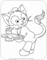 Coloring Duffy Pages Gelatoni Bear Friends Lou Stella Disneyclips Printable Tail Painting His sketch template