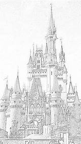 Disney Coloring Pages Walt Filminspector Cinderella Castle Actually Center sketch template