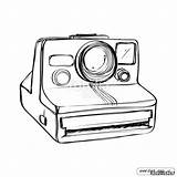 Polaroid Camera Drawing Sketch Instant Sketches Easy Paintingvalley Vector Illustration sketch template