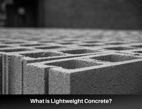 lightweight concrete composition types