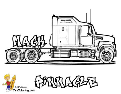 wheeler truck coloring pages gallery truck coloring pages big rig