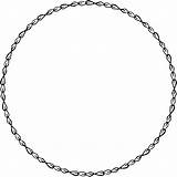 Clip Clipart Circle Border Borders Frame Vintage Cliparts Collection Floral Western Wreath Fancy Label Chain Christmas Ribbon Transparent Line Victorian sketch template