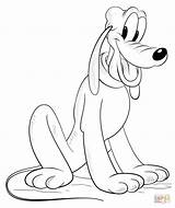 Pluto Coloring Pages Dog Disney Printable Read Exclusive sketch template
