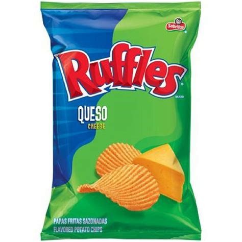 ruffles queso cheese potato chips 8 25oz bag pack of 3