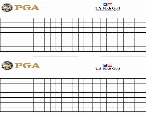 golf scorecard template luxury   excel golf scorecard