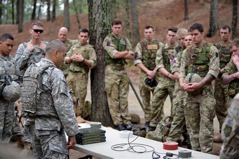 british  american airborne engineers share explosives techniques   joint exercise