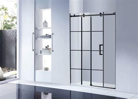 60 inch black frameless glass shower doors buy black shower doors