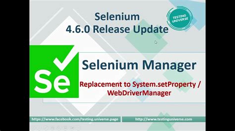 selenium manager selenium manager alternative  webdriver manager