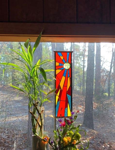 Dazzling Stained Glass Garden Ornament Art Suncatcher T Stained