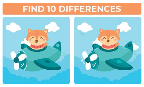 spot  difference printable