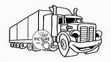 Truck Semi Trailer Drawing Coloring Pages Trucks Cartoon Tractor Printable Lowrider Book Drawings Print Driver Printables Getdrawings Transportation Paintingvalley Sheets sketch template