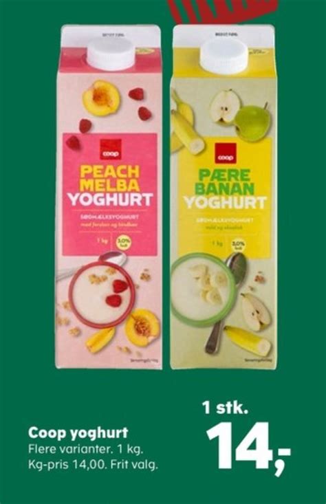 coop yoghurt peach melba tilbud hos superbrugsen