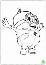 Dinokids Coloring Minions Close sketch template