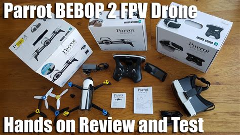 parrot bebop  quadcopter drone  skycontroller  fpv glasses hands  review  test