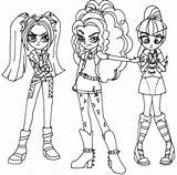 Rocks Coloring Pages Types Equestria Girls Rainbow Getcolorings Color sketch template