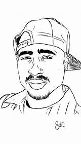 Tupac 2pac Drawing Sketch Shakur Pac Amaru Pages Creative Rapper Pencil Colouring Name Getdrawings Coloring Template Deviantart Rap Realistic Colorful sketch template