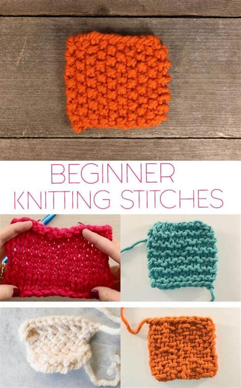 basic knitting stitches  beginners