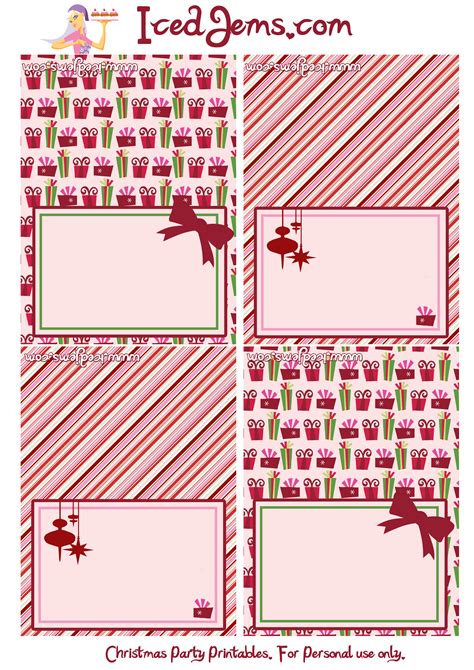 christmas party printables