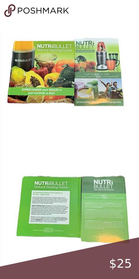 nutribullet recipe books set   nwot nutribullet cookbooks healing recipe books set