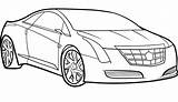 Coloring Pages Car Cadillac Cars sketch template