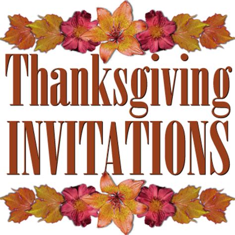 printable thanksgiving invitations templates hubpages