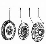 Clutch Volkswagen Diagram Flywheel Jetta Attached Vw Fly Wheel sketch template