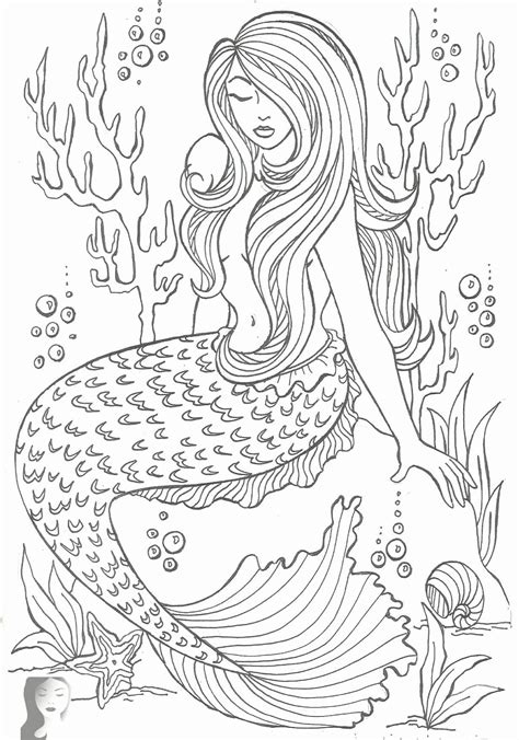coloring   adults mermaid coloring pages mermaid