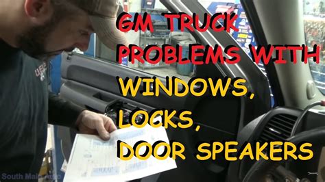 gmc chevy truck power window power lock problems youtube