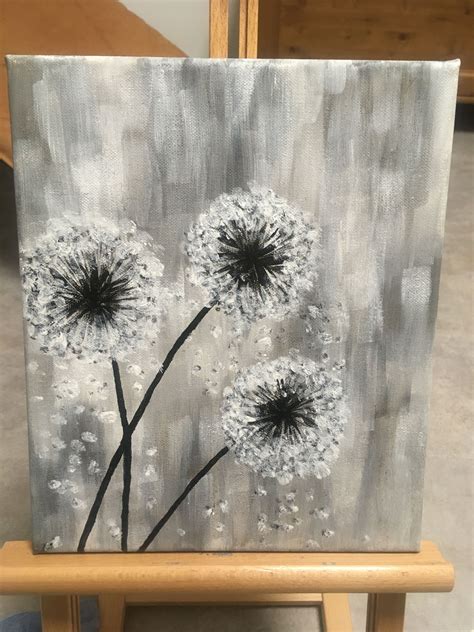 obrazy flower art painting abstract art painting dandelion painting