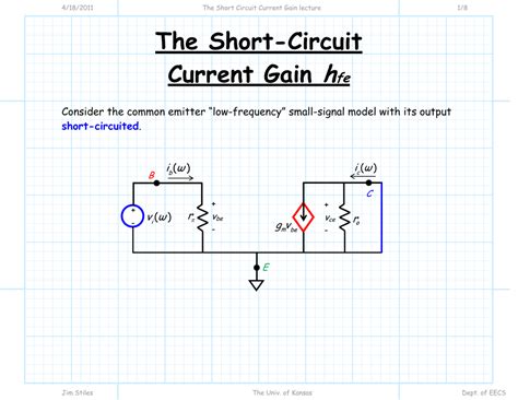 short circuit current gain hfe