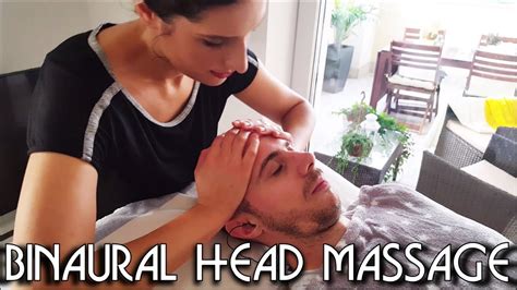 💆 face and head massage binaural recording asmr no talking youtube
