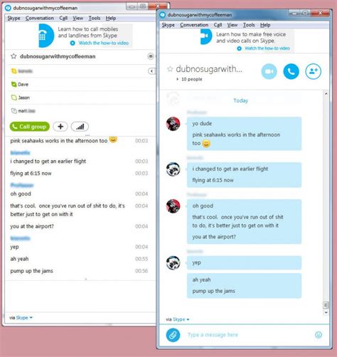 how to use skype chat naabusy