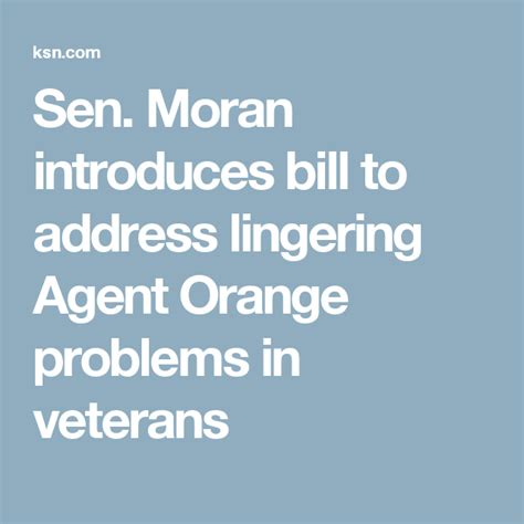 sen moran introduces bill to address lingering agent