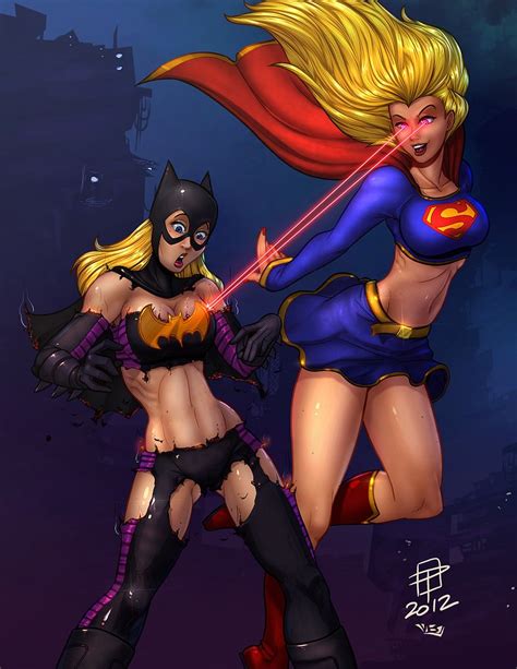 batgirl and supergirl color by vest on deviantart